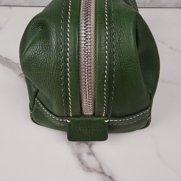 Coach Green Toiletry Travel Pouch - Picture 6 of 9